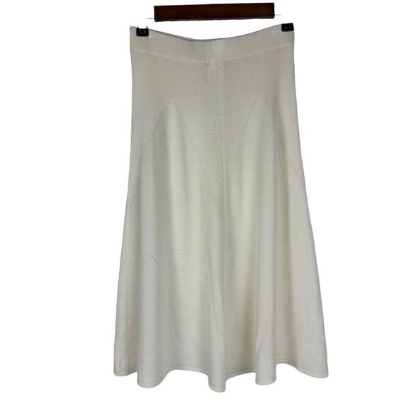 Stefanel Off White Knit Skirt Small - Picture 1 of 8
